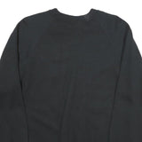 JERZEES Womens Black Sweatshirt Crew Neck L Cotton Pullover Cherry Motif