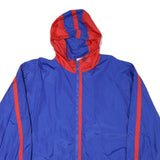 PEPSI Mens Blue & Red Hooded Zip Jacket L Polyester Blend Sport Basics