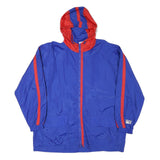 PEPSI Mens Blue & Red Hooded Zip Jacket L Polyester Blend Sport Basics