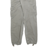 CARHARTT Mens Cotton Blend Grey Regular Cargo Trousers W30 L30 Workwear Durable