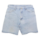WRANGLER Mens Shorts Blue Casual Denim L W36 Cotton Blend Relaxed Fit