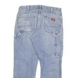 DICKIES Mens Blue Slim Jeans Denim Medium W34 L28 Workwear Zip Closure