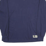 RUSSELL ATHLETIC Mens Navy Blue Classic Long Sleeve Crew Neck T-Shirt M Cotton