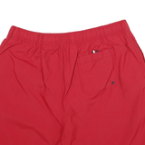 TOMMY HILFIGER Mens Red Casual Shorts 2XL W36 Drawstring Comfort Style