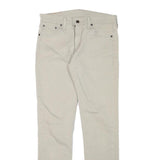 LEVI'S Mens Cotton Blend Beige Regular Straight Denim W30 L30 Zip Jeans Classic