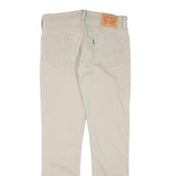 LEVI'S Mens Cotton Blend Beige Regular Straight Denim W30 L30 Zip Jeans Classic