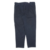 DICKIES Mens Cotton Blend Navy Regular Fit Straight Leg Trousers W38 L30