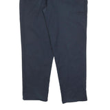 DICKIES Mens Cotton Blend Navy Regular Fit Straight Leg Trousers W38 L30