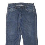 CARHARTT Mens Jeans Blue Relaxed Straight Denim Medium W34 L25 Workwear Casual