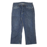 CARHARTT Mens Jeans Blue Relaxed Straight Denim Medium W34 L25 Workwear Casual