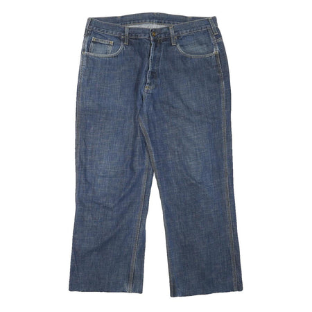 CARHARTT Mens Jeans Blue Relaxed Straight Denim Medium W34 L25 Workwear Casual