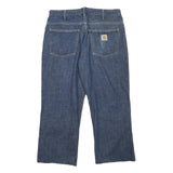CARHARTT Mens Jeans Blue Relaxed Straight Denim Medium W34 L25 Workwear Casual