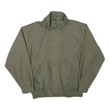 CANADA Mens Green Polyester Blend Zip Jacket M Plain Casual Outerwear