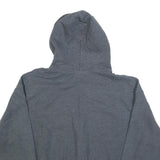 GILDAN Mens Grey Connecticut Print Pullover Hoodie L Casual Cotton Blend