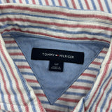 Tommy Hilfiger Striped Shirt - Small Blue Cotton