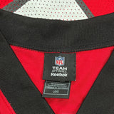 Falcons Reebok Nfl Football Jersey - Large Red Polyester
