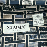 Summa Short Sleeve Shirt - Medium Multicoloured Silk