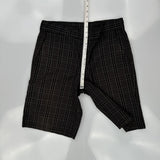 Dickies Checked Cargo Shorts - 32W 12L Gray Cotton Blend