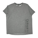 Carhartt Spellout T-Shirt - 2XL Gray Cotton