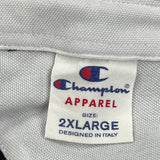 Champion Spellout Polo Shirt - 2XL Navy Cotton