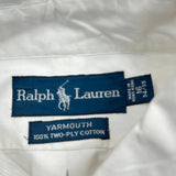 Yarmouth Ralph Lauren Shirt - Large White Cotton