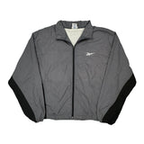 Reebok Windbreaker - Large Grey Polyester