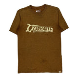 Carhartt Graphic T-Shirt - Small Brown Cotton