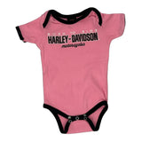 Age 9-12 Months Harley Davidson Overalls - 2XS Pink Cotton