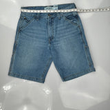 Levis Double Knee Carpenter Shorts - 32W 10L Blue Denim
