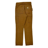 Carhartt Slim Fit Carpenter Trousers - 31W 30L Brown Cotton