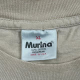 Real Hunters Murina Single Stitch T-Shirt - XL Beige Cotton
