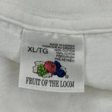 Single Stitch Toronto Blue Jays Fruit Of The Loom Graphic T-Shirt - XL White Cotton