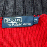 Polo By Ralph Lauren 1/4 Zip - XL Red Cotton
