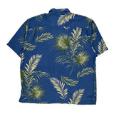 Tommy Bahama Floral Hawaiian Shirt - XL Blue Cotton