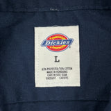 Dickies Shirt - Large Navy Polyester Blend