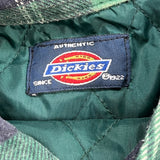 Dickies Checked Flannel Shirt - XL Green Cotton