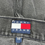Tommy Jeans Carpenter Shorts - 36W 13L Black Denim