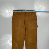 Carhartt Carpenter Pants - 32W 31L Brown Cotton