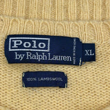 Polo By Ralph Lauren Jumper - XL Yellow Wool