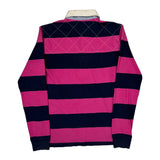 Ralph Lauren Sport Striped Rugby Shirt - Medium Pink Cotton