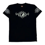 Rock Eagle Single Stitch T-Shirt - Medium Black Cotton