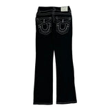 True Religion Contrast Stitch Jeans - 25W US 0 Black Cotton