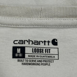 Carhartt Long Sleeve T-Shirt - Medium Cream Cotton