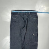 Fubu Cargo Trousers - 38W 34L Blue Cotton