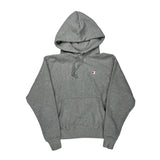 Reverse Weave Champion Hoodie - Medium Grey Cotton Blend