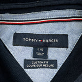 Tommy Hilfiger Polo Shirt - Large Navy Cotton