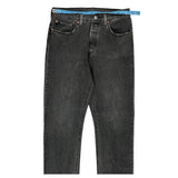 501 Levis Jeans - 30W 32L Grey Cotton