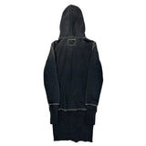 True Religion Contrast Stitch Sweatshirt Dress - Small Black Cotton