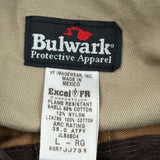 Flame Resistant Bulwark Workwear Jacket - Large Brown Cotton Blend