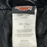 Age 6 Harley Davidson Graphic Leather Jacket - XS Black Polyurethane